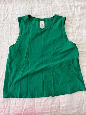 Athleta Emerald Green Sleeveless Performance Tank